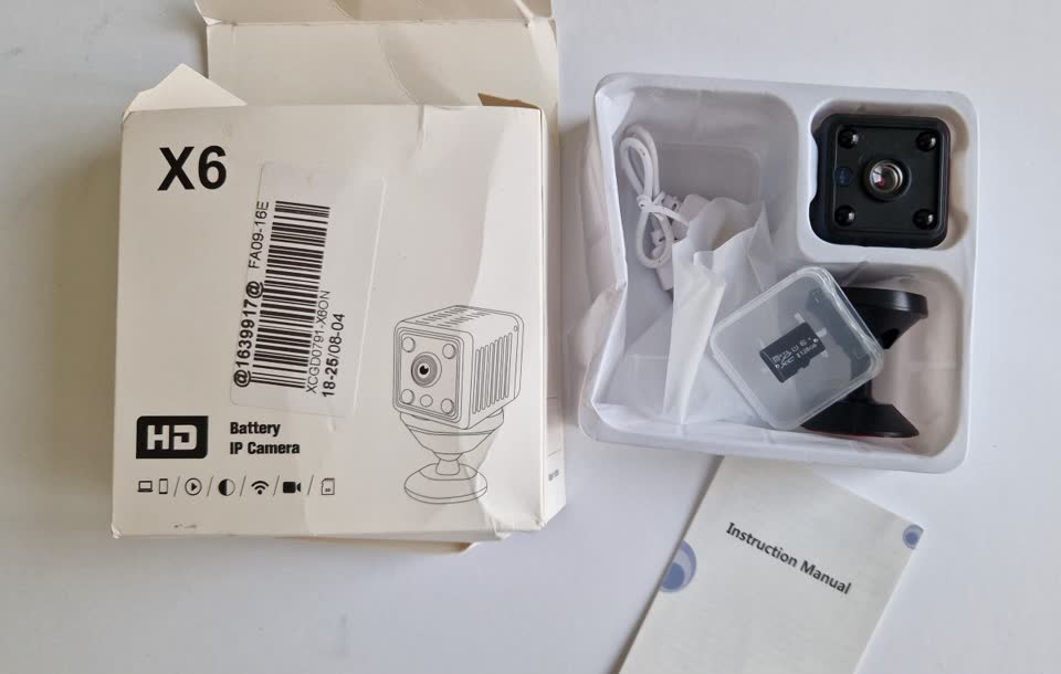 Wi-Fi kamera X6 + microSD 128GB