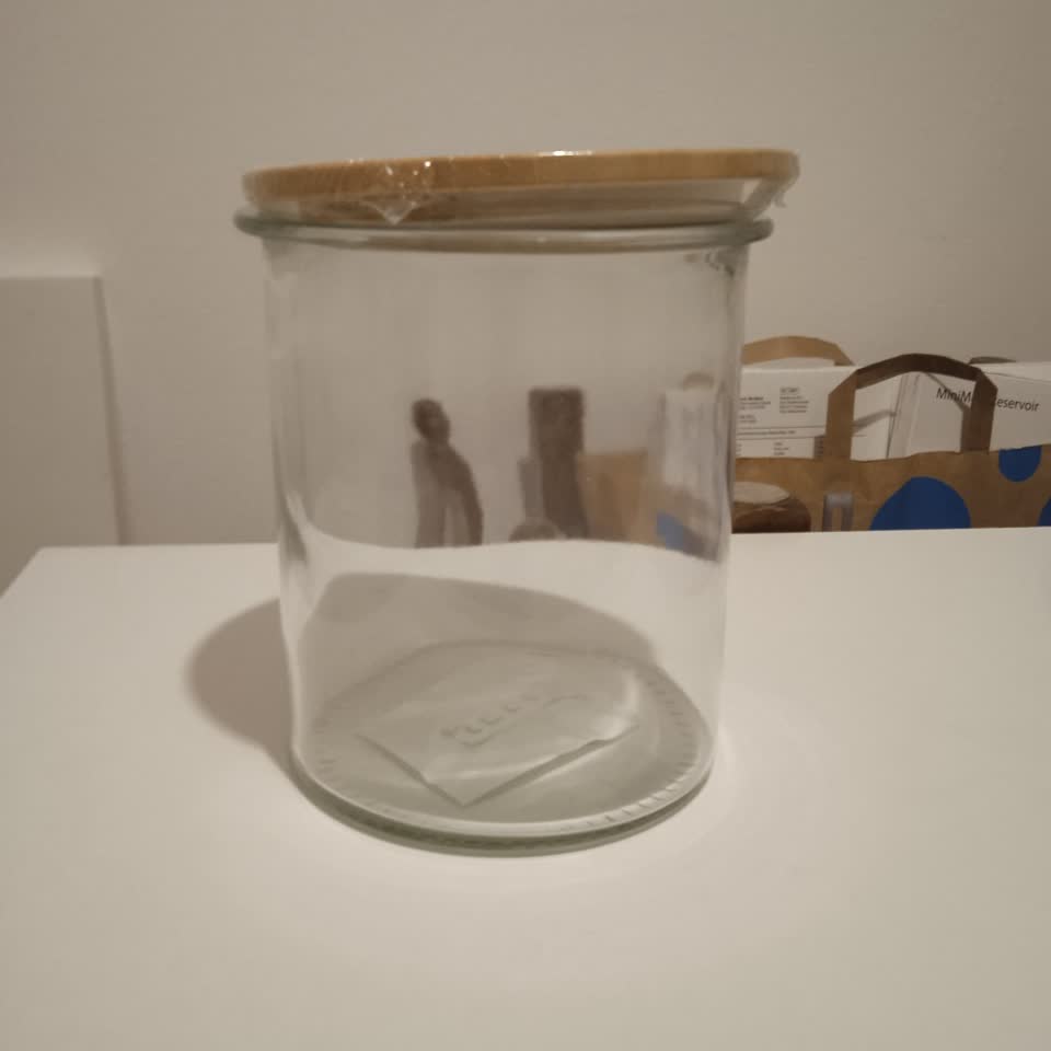 Cilindrični bokal IKEA 365+ + bambusov poklopac