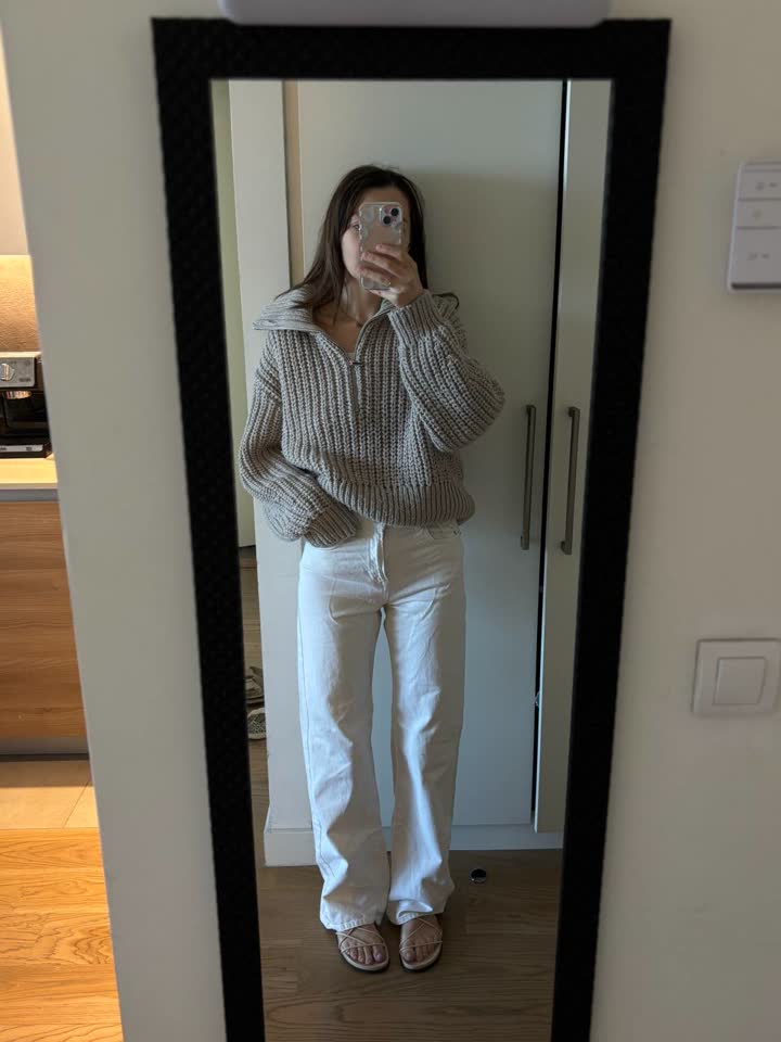 Джинсы Stradivarius 34 и кофта H&M M