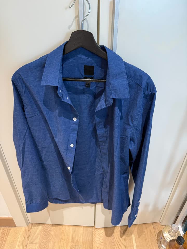Рубашка синяя H&M L