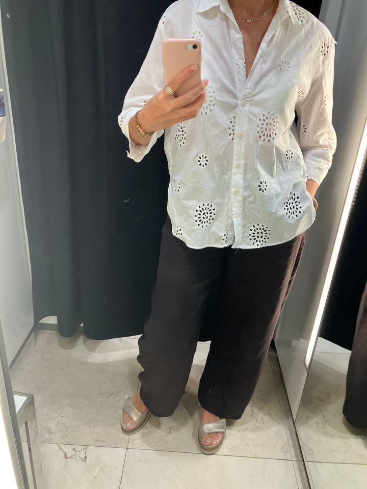 Хлопковая рубашка Zara