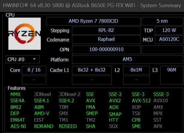 AMD Ryzen 7800X3D