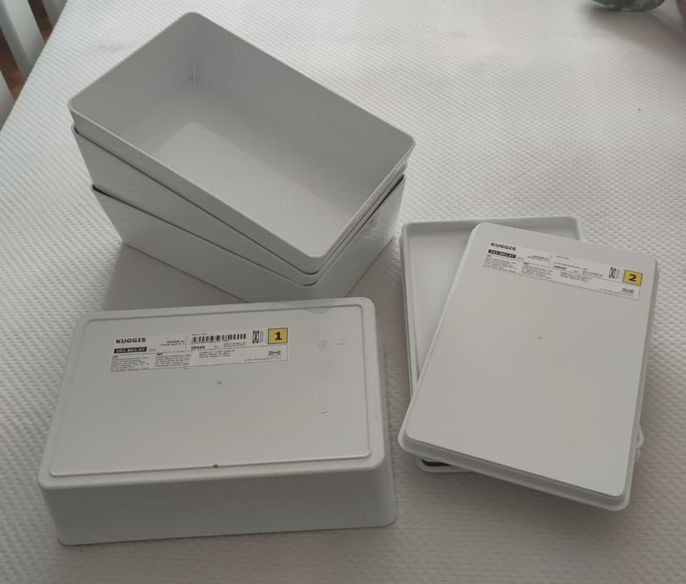 Plastične kutije IKEA KUGGIS sa poklopcima