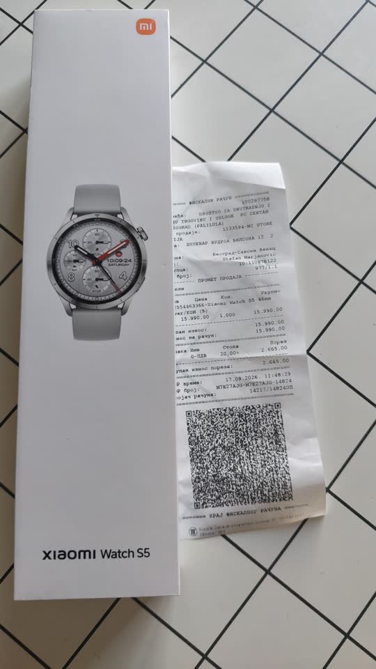 Pametni sat Xiaomi Watch S5 46mm beli