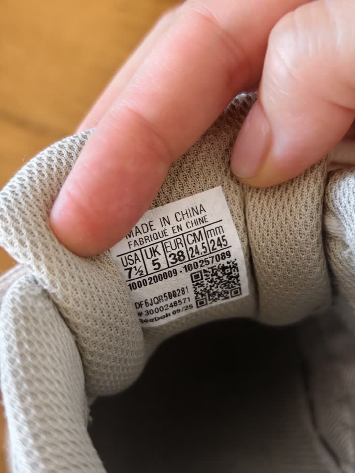 Кроссовки Reebok, размер 38