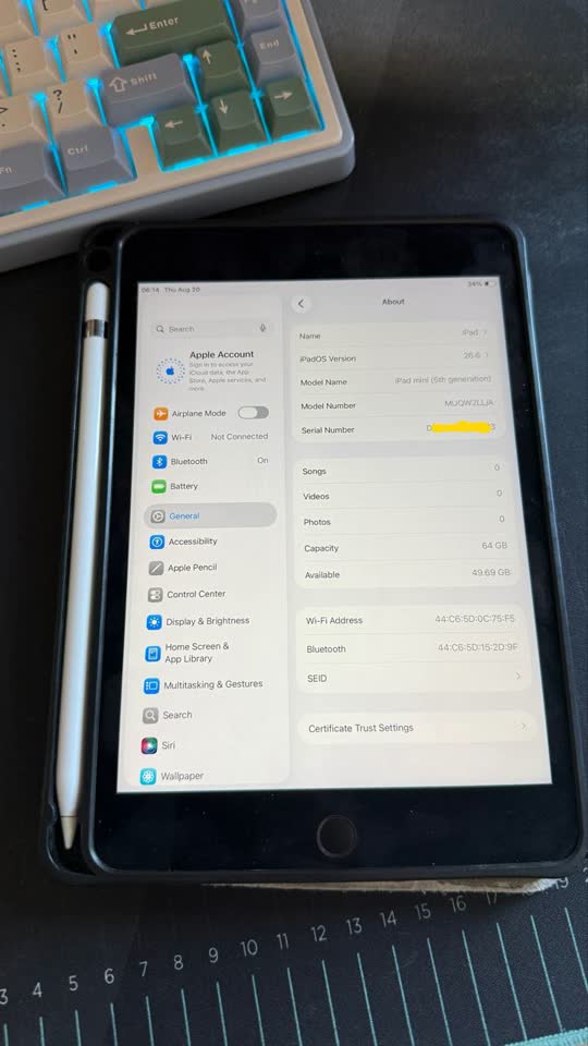 Prodaje se iPad mini 5-th + Apple Pencil