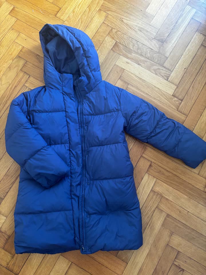 Легкое теплое пуховое демисезонное пальто Uniqlo