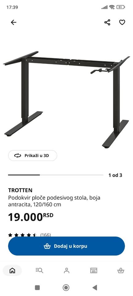 Radni sto Ikea TROTTEN