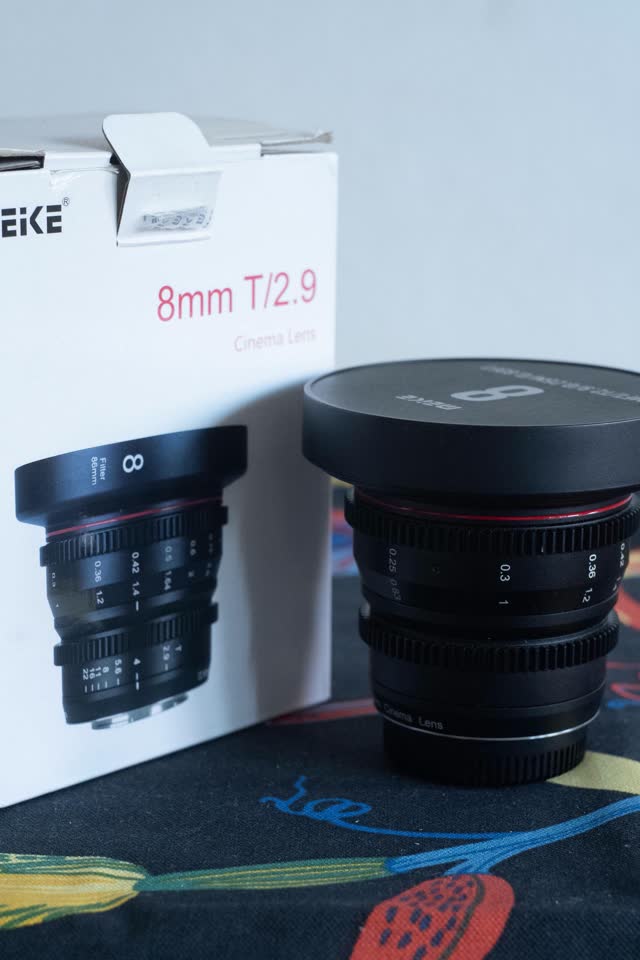 Всем привет! Продаю объектив Meike 8mm T 2.9. (MFT)