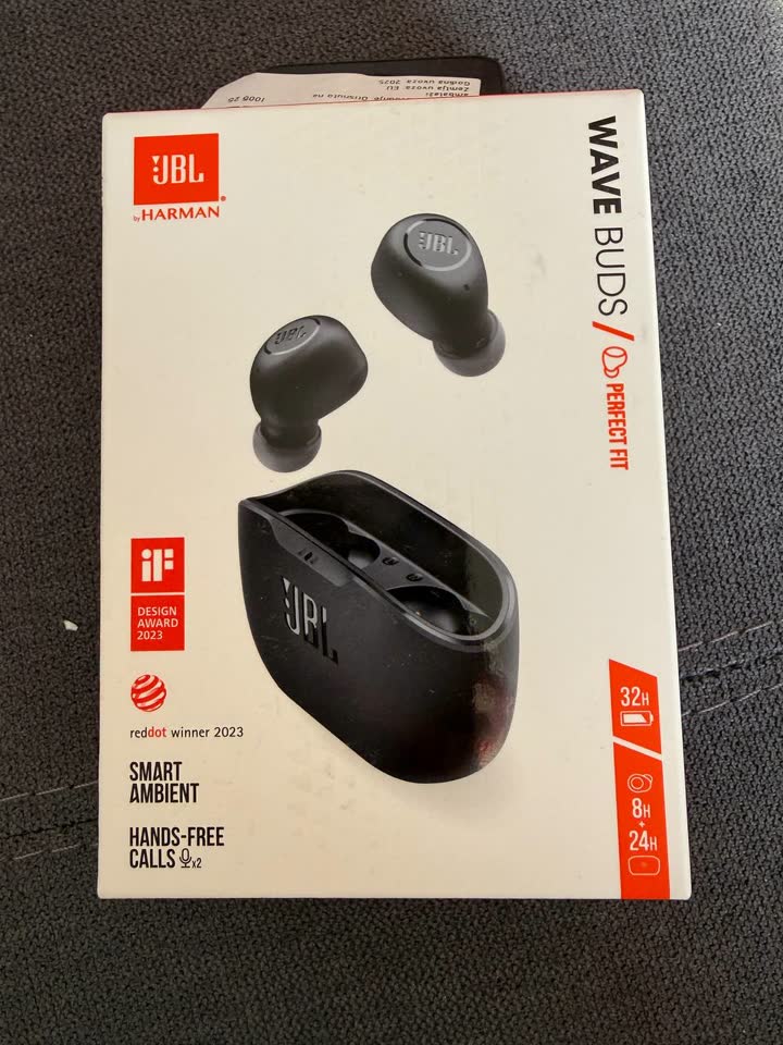 Новые запечатанные наушники JBL Wave Buds, 4000