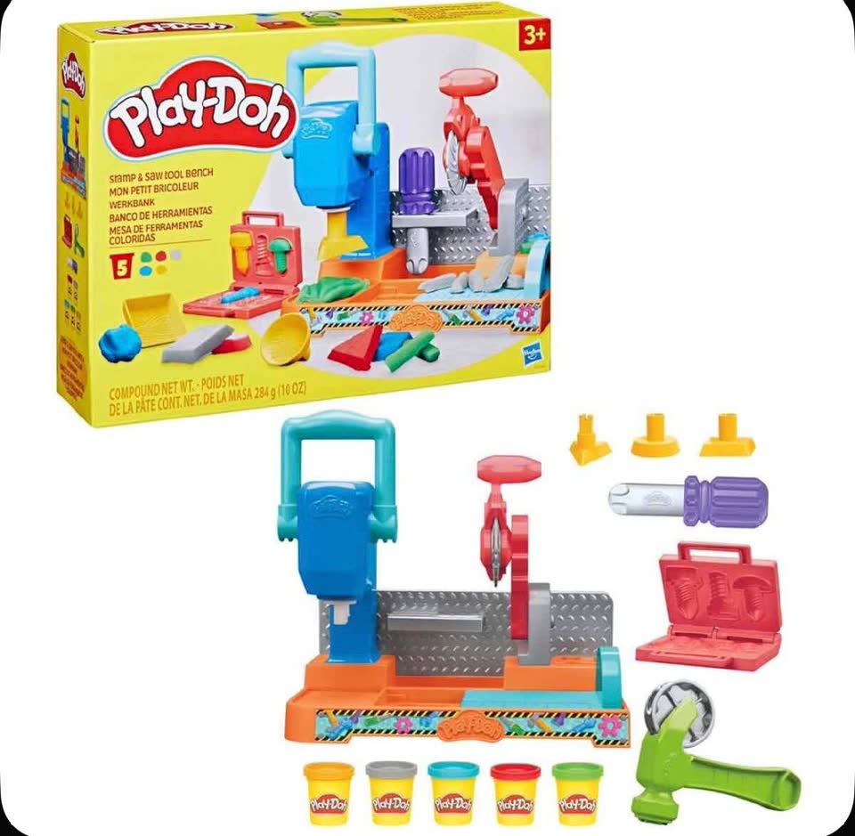 Игровой набор Play-Doh Stamp & Saw Tool Bench
