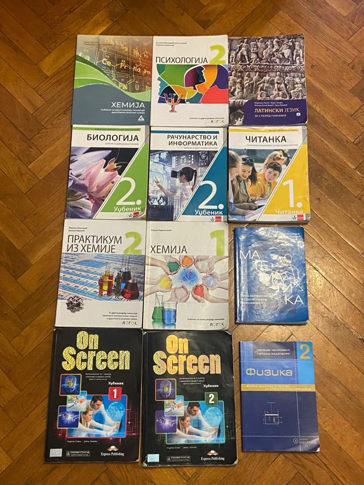 Udžbenici za 1. i 2. razred gimnazije