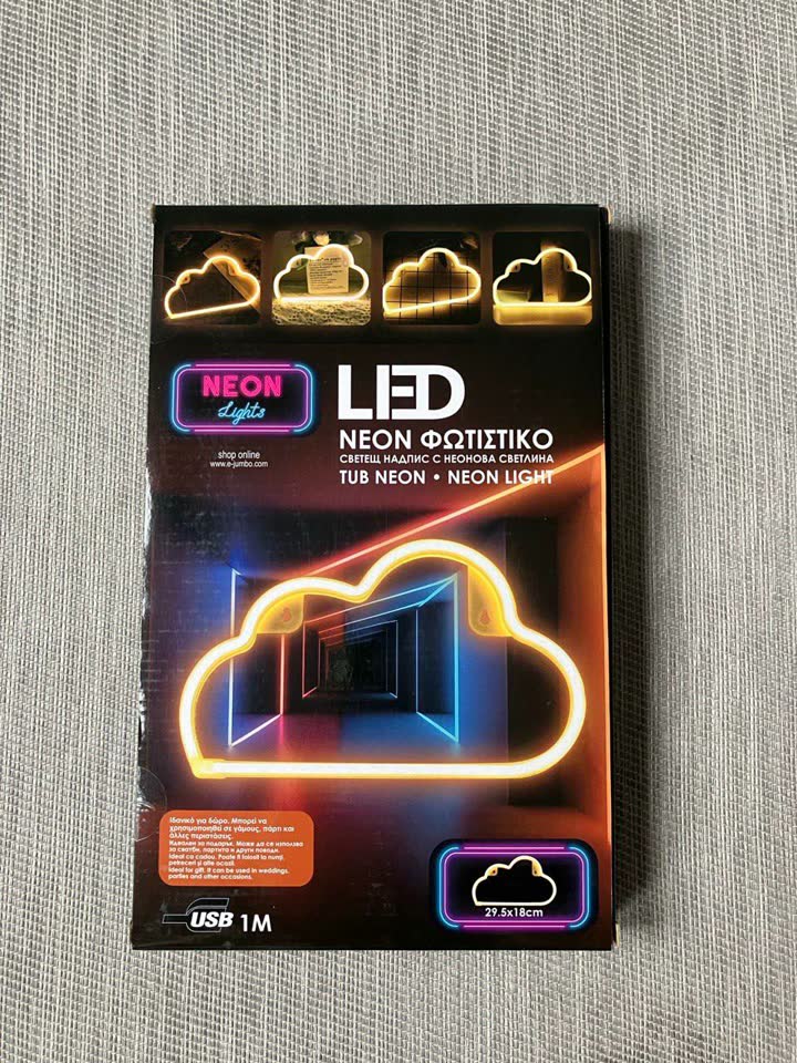Led-лампа в виде облака