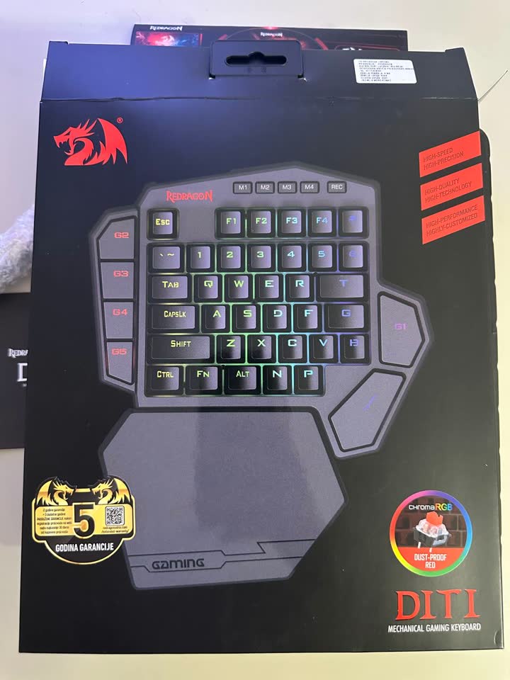 Одноручная механическая клавиатура Redragon Diti K585 RGB