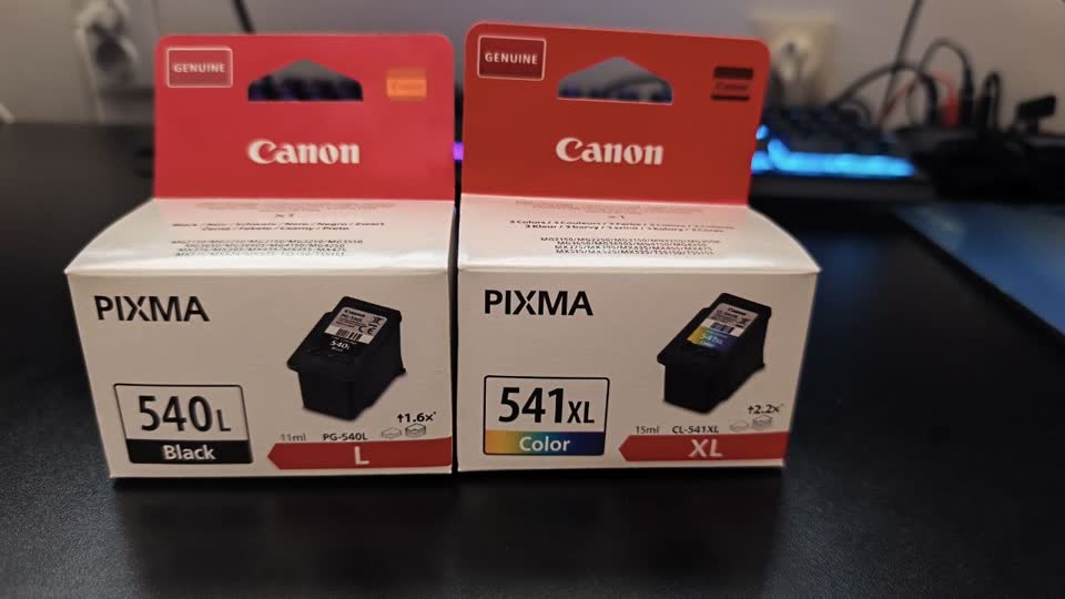 Оригинальные картриджи Canon PG-540L и CL-541XL