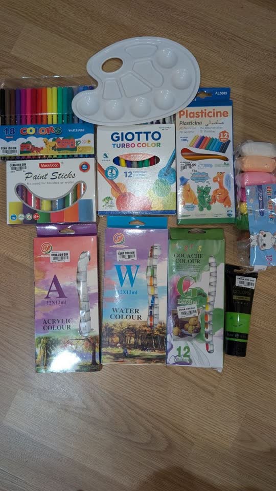 Flomasteri, boje, plastelin
