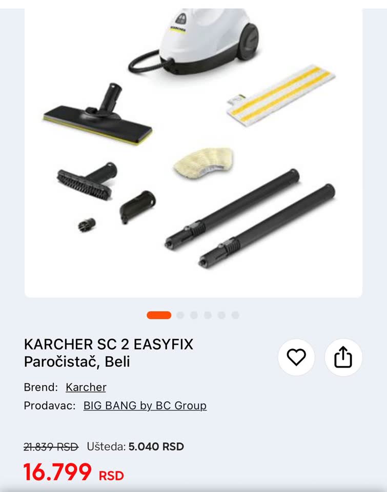 Paročistač Karcher