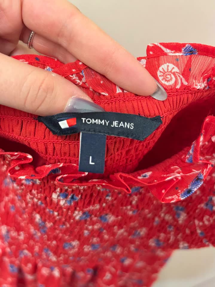 Tommy jeans AOP CHIFFON MAXI DRESS