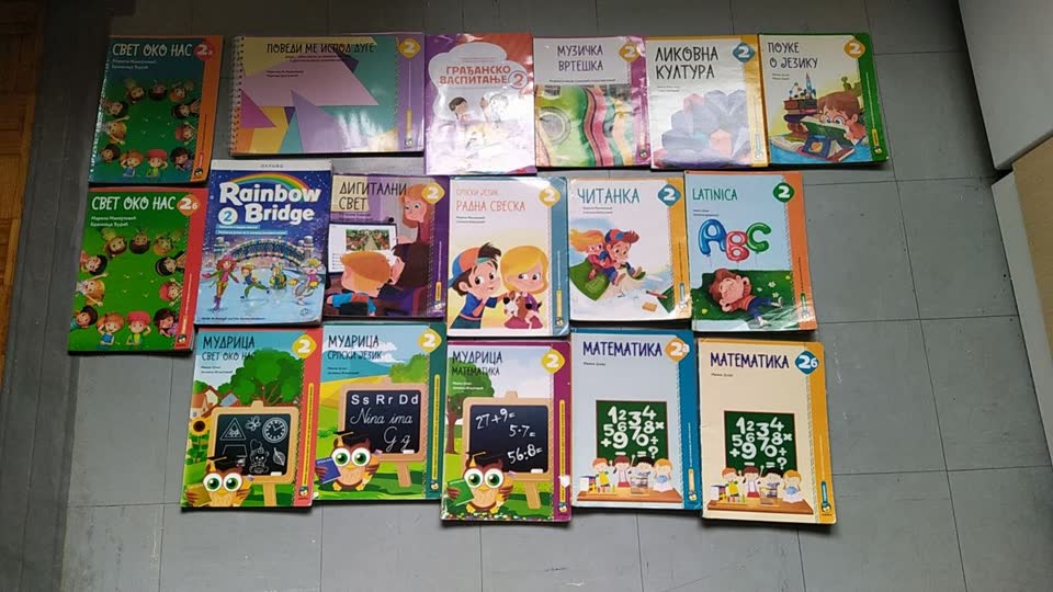 Poklanjamo korišćene udžbenike za II razred.