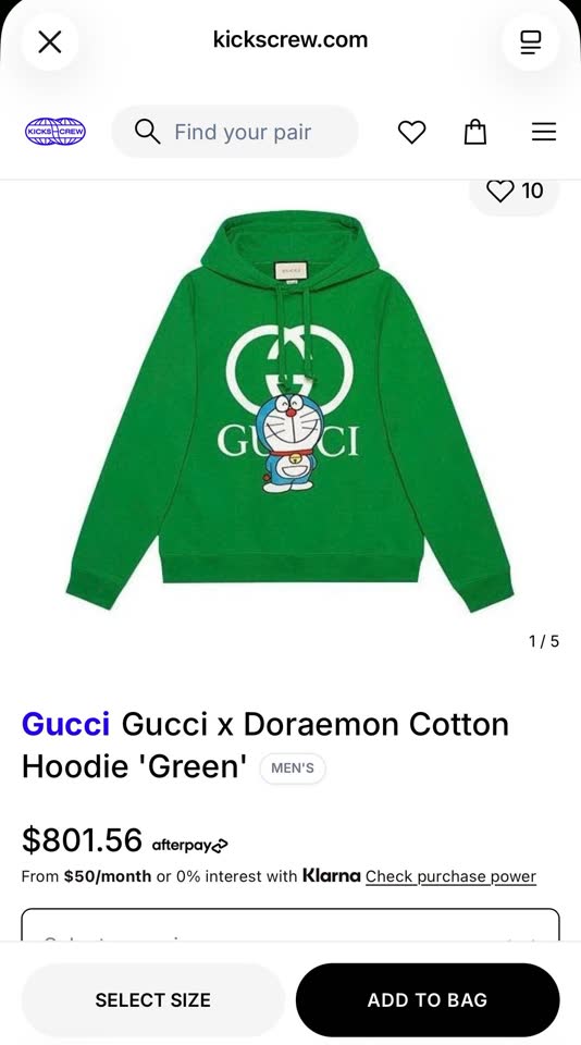 Gucci × Doraemon originalni hoodie