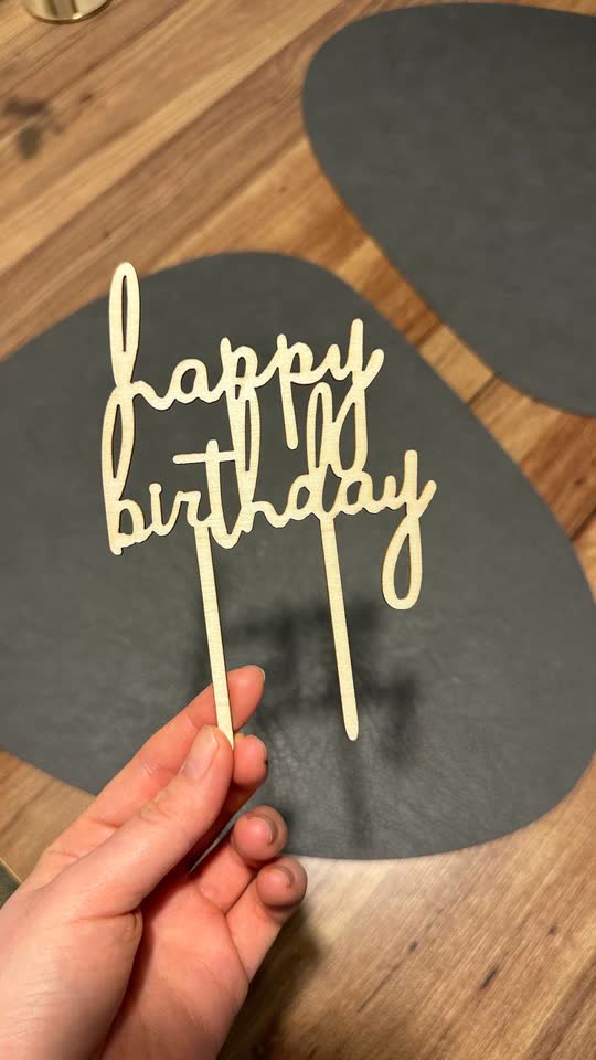 Topper za tortu Happy birthday