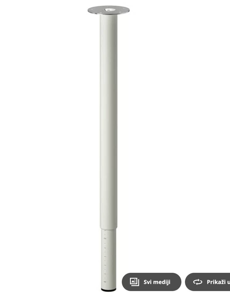 Выдвижные ножки для стола IKEA OLOV, белые
