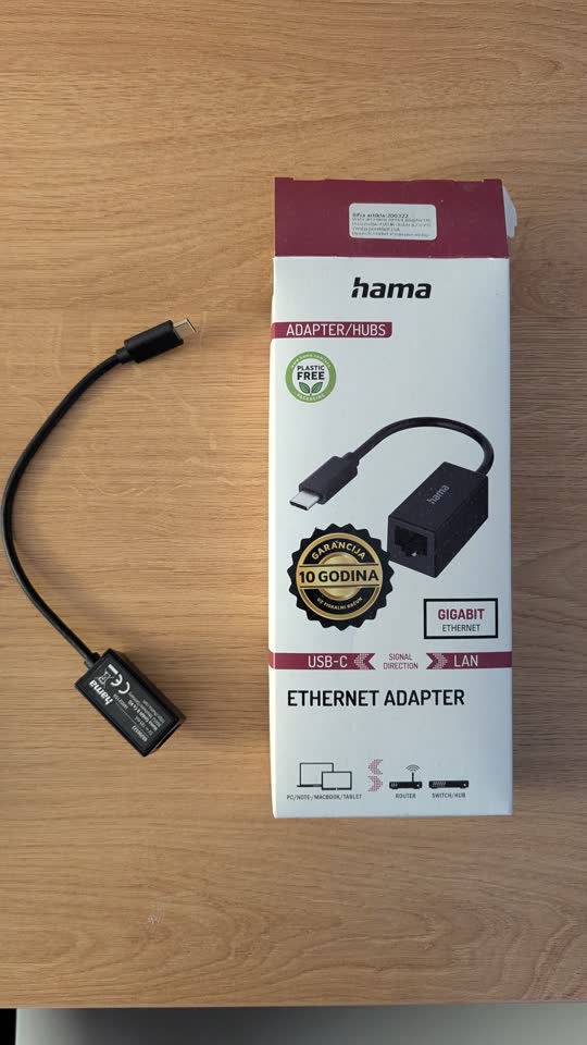 Prodajem Ethernet -> Type C adapter