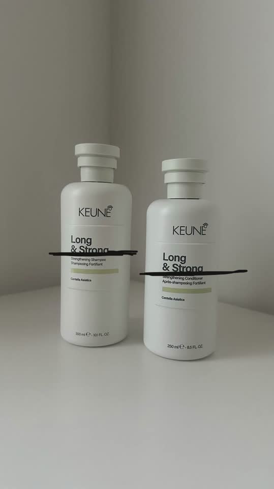 Keune линейка Long and Strong шампунь и бальзам
