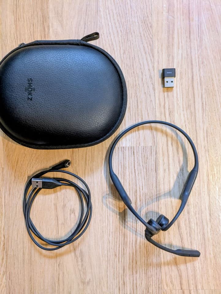 SHOKZ OpenComm2 UC USB-A crna slušalica