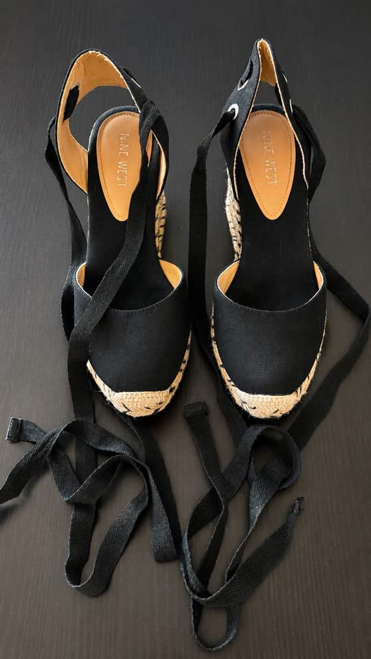 Женские эспадрильи Nine West с завязками вокруг щиколотки