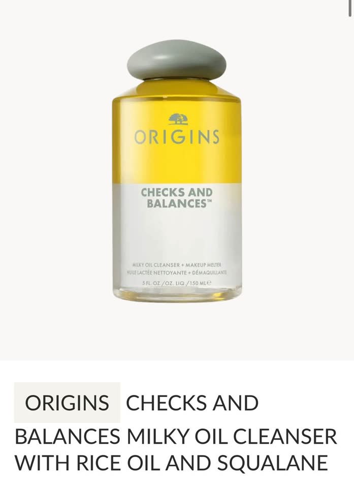 Origins Checks & Balances Milky Oil Cleanser + Makeup Melter, Skin Illusion Natural Hydrating Foundation SPF 15