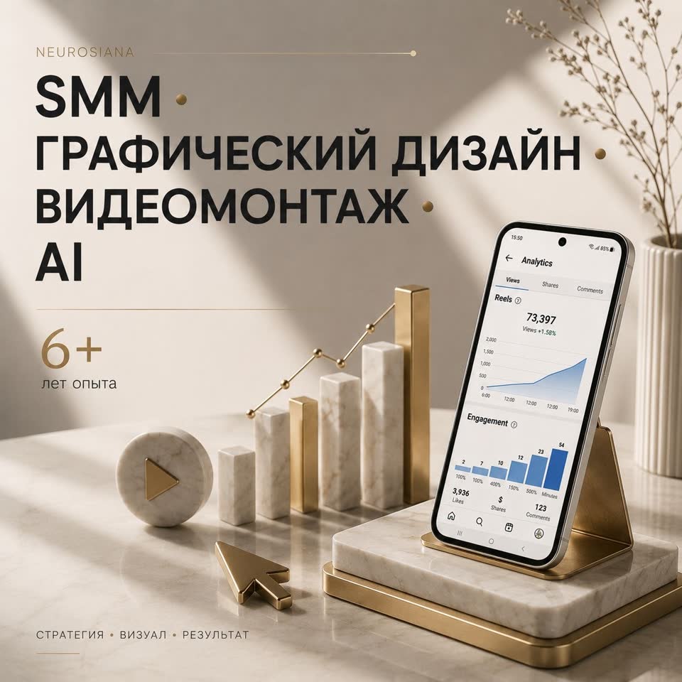 SMM, дизайн и видеомонтаж от Анастасии