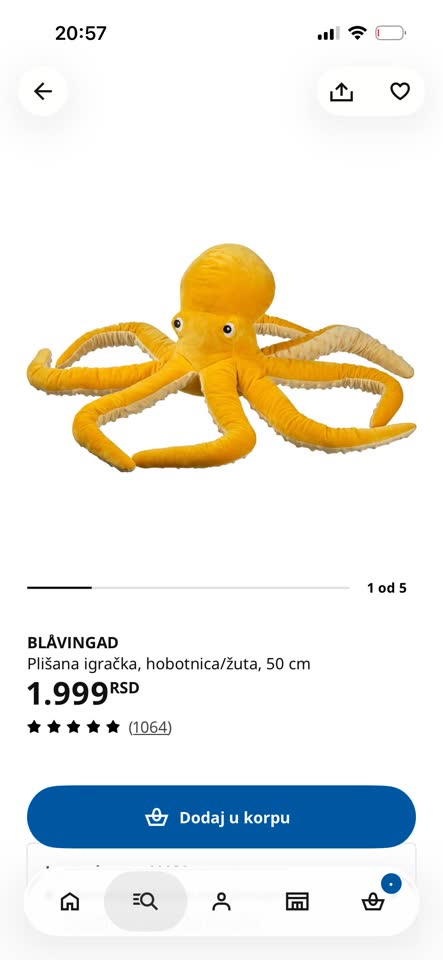Najslađi žuti hobotnica 🥰