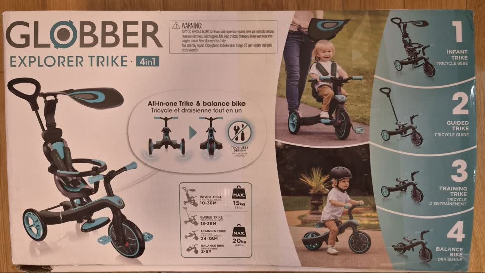 Prodajem bicikl-odgurivač Globber Explorer Trike 4 u 1