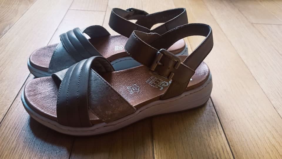 Sandale Rieker od prirodne kože, broj 36