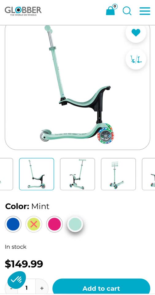 Продам самокат Globber go up light (3 в 1)