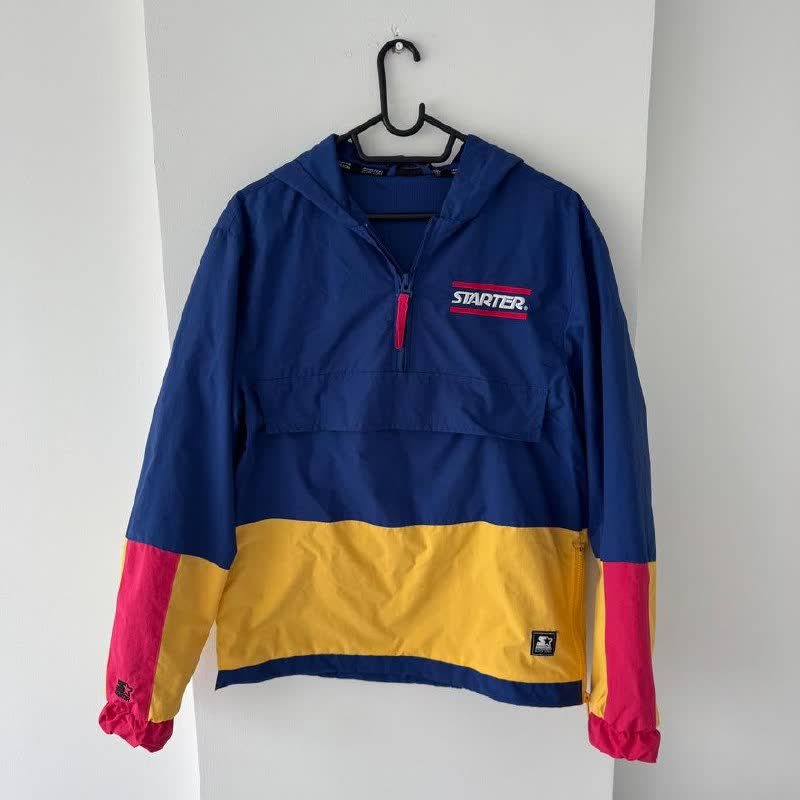 Куртка анорак, ветровка STARTER BLACK LABEL Men's Starter Multicolored Logo Windbreaker