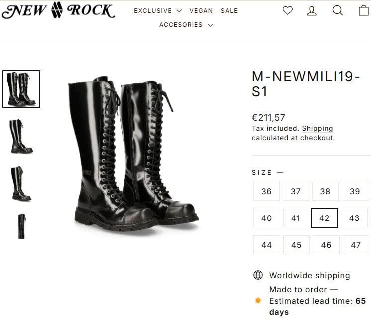 New Rock NewMili19-S1 размер 42