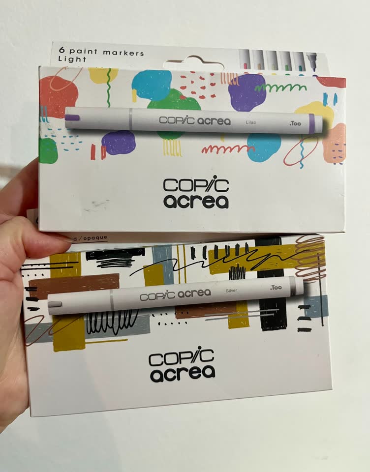 Набор новых спиртовых маркеров Copic (6 шт)