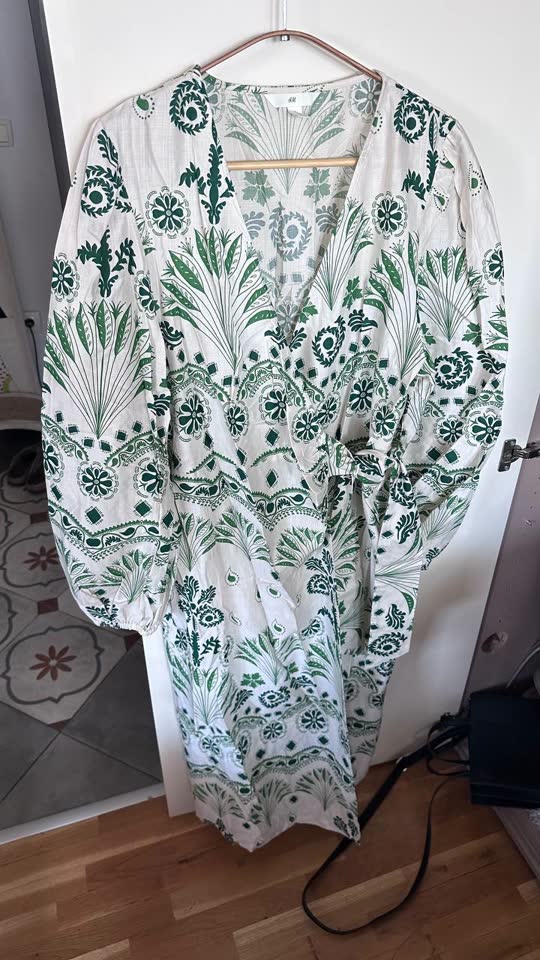 H&M, haljina-tunika sa pojasom, veličina L