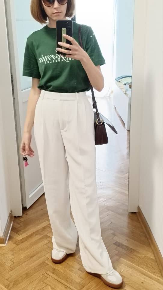 Брюки белые Zara XS