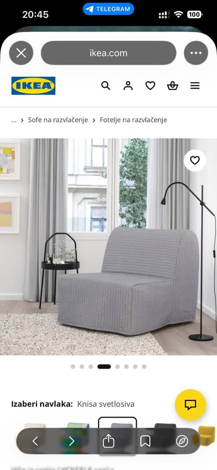 Fotelja-na-razvlačenje IKEA