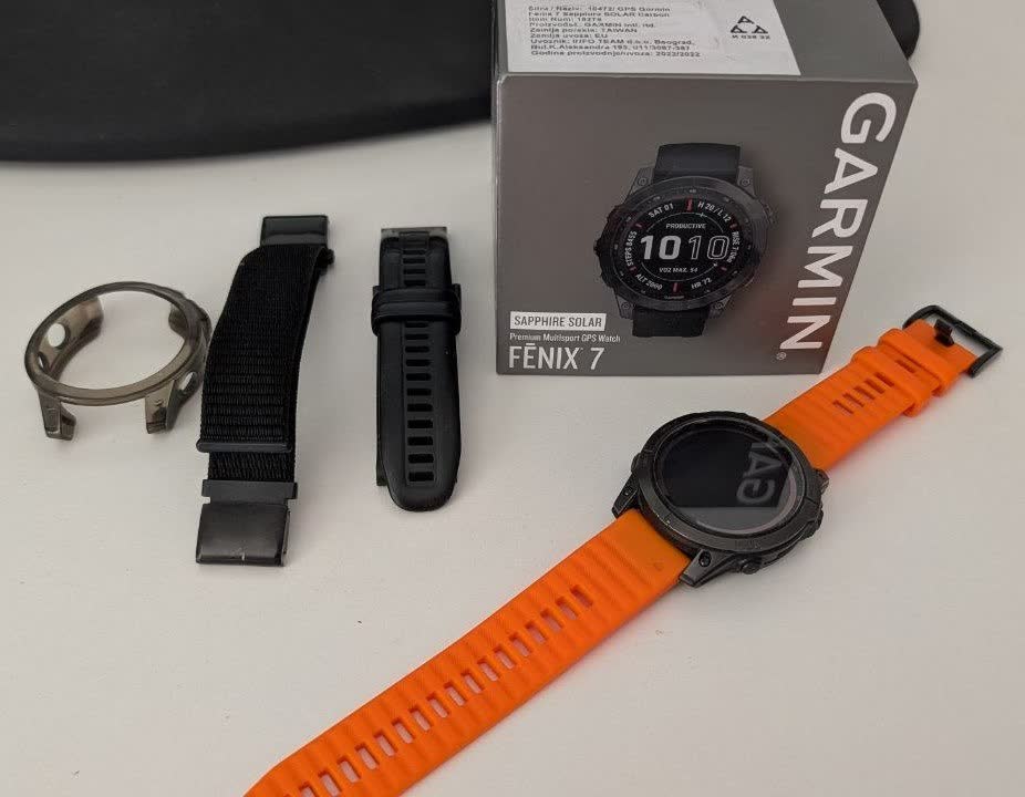 Garmin Fenix 7 Sapphire Solar Titanium (Carbon Gray)