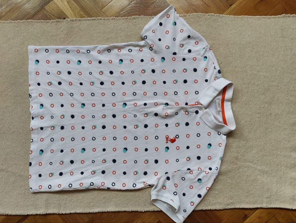 Белое поло U.S. Polo Assn.