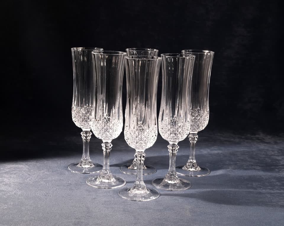 Čaše za penušavo vino Longchamp, Cristal d'Arques, Francuska