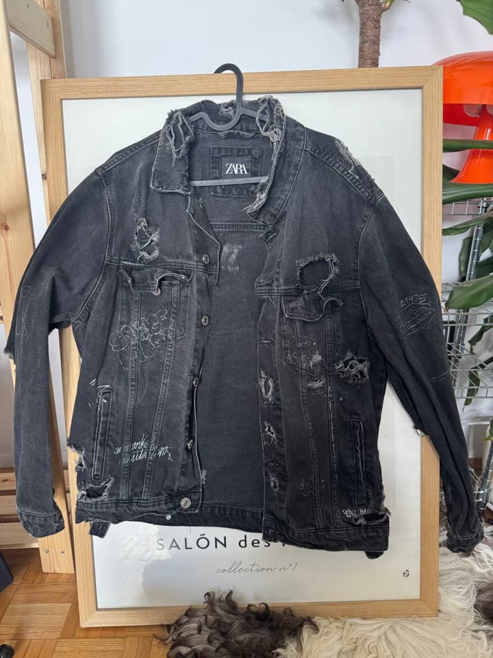 Джинсовая куртка ZARA, мужская