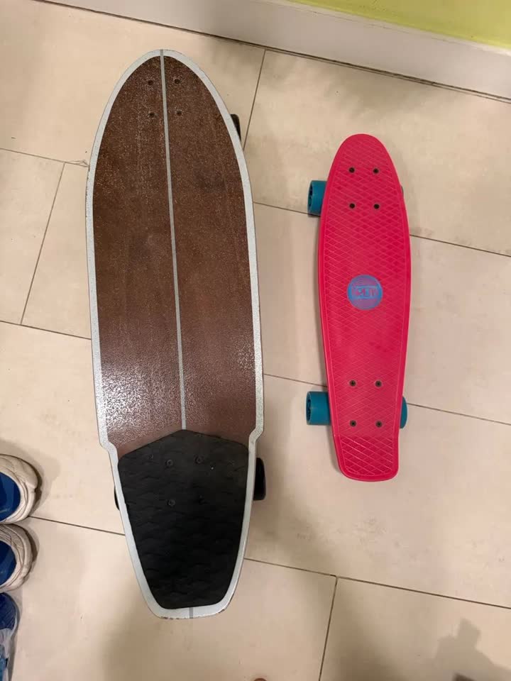 Longboard Oxelo Carve 540, pennyboard Firefly