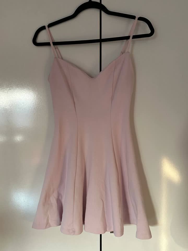 Розовое мини-платье Zara, размер S