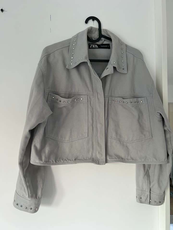 Krop jakna Zara (denim)