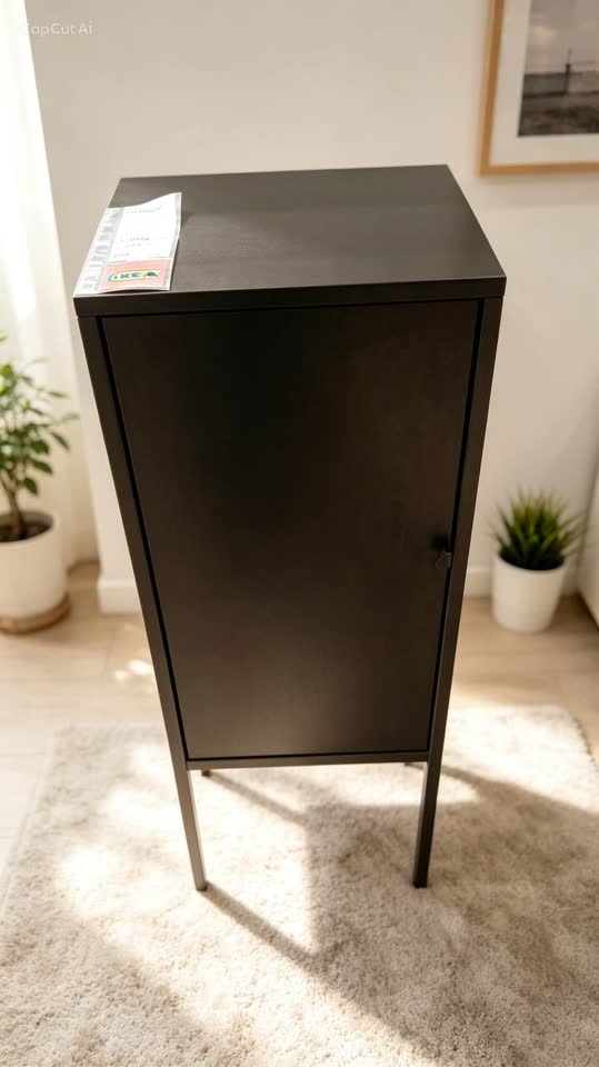 Crni ormarić / noćni stočić IKEA